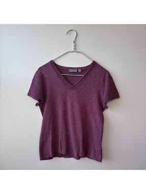 Croft & Barrow Women's Short Sleeve Knit Top Size M